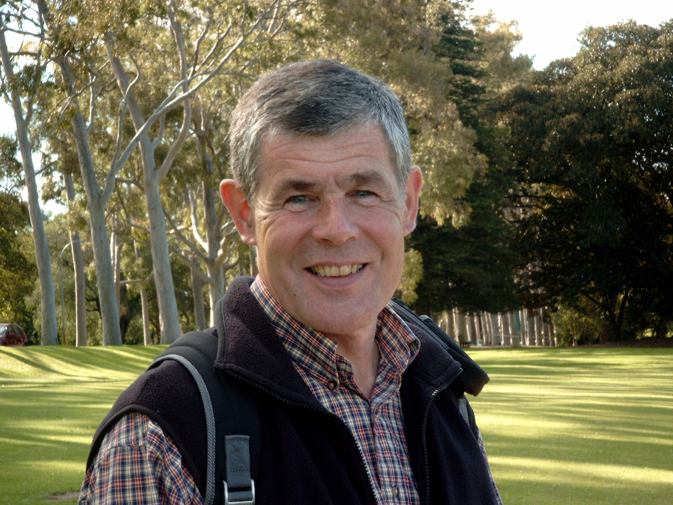 Thijs in the botanical
  garden in Perth